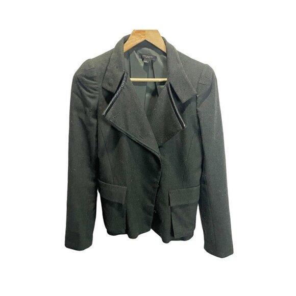 Ann Taylor Jackets & Blazers - Ann Taylor Green Wool Blend Military Coat Blazer 4 Double Breast Collared
